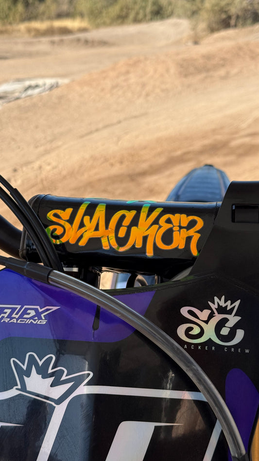 Holographic slacker bar pad cover