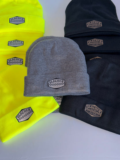 Leather patch Beanie