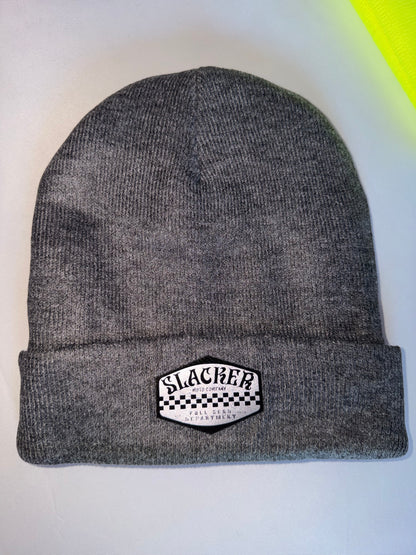 Leather patch Beanie
