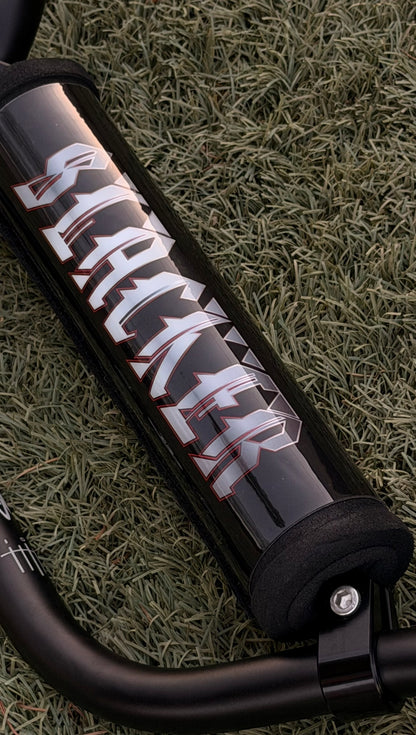 Silver Red Fade Crossbar wrap