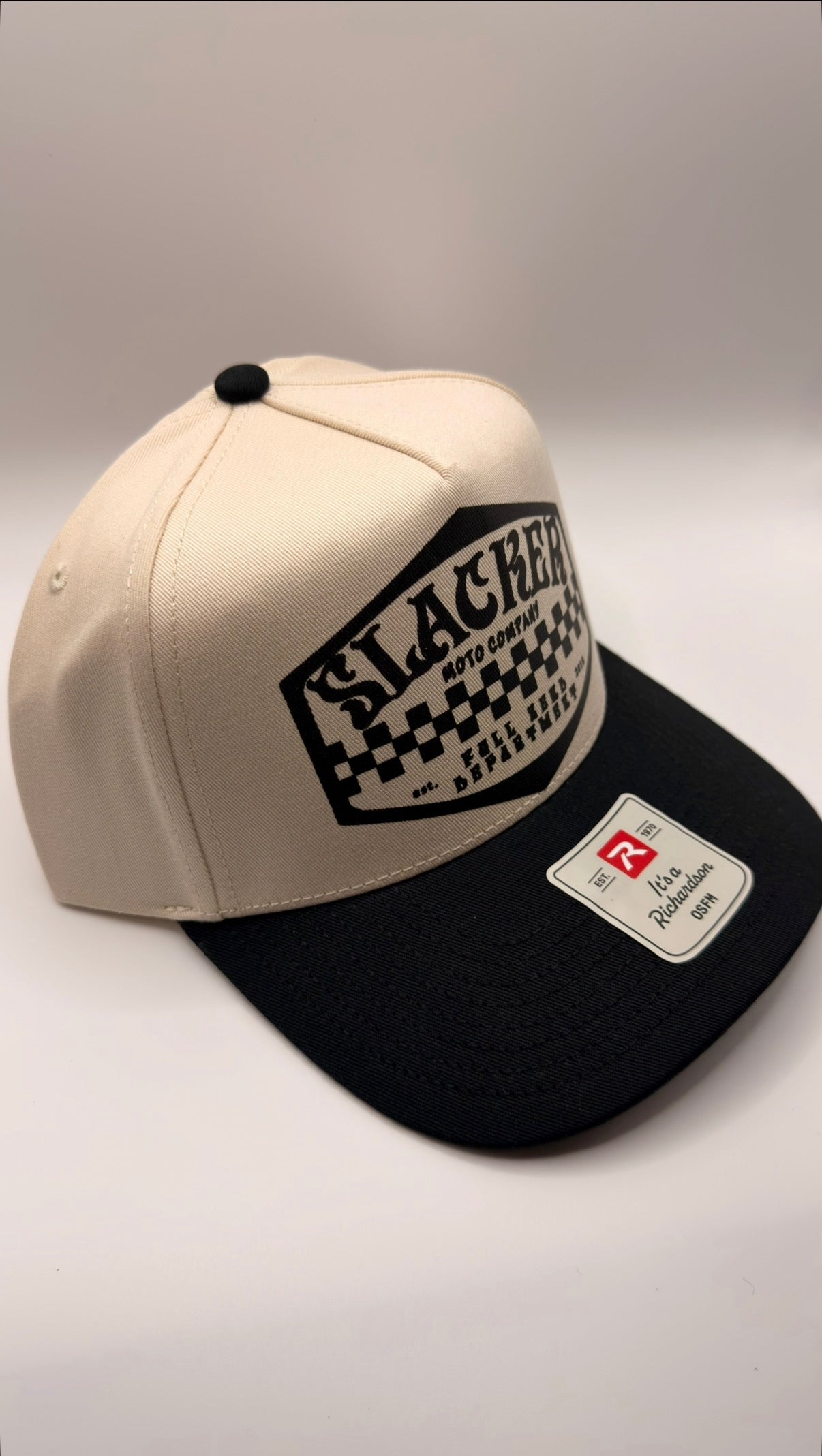 Beige / Black Trucker Hat