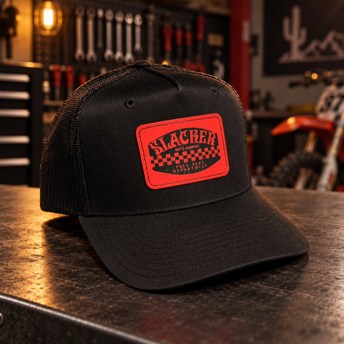 Red Checkered Snap-Back